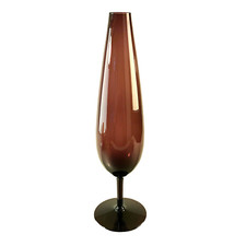 Glas Vase lila 50er 60er 37 cm