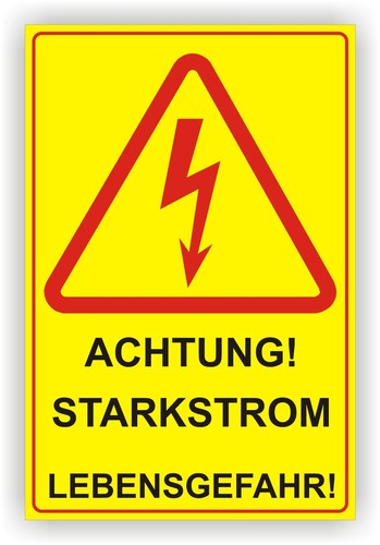 Achtung starkstrom - starkstrom, /