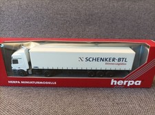 Herpa H0 1:87 in OVP: 146005 MB Actros L Gardinenplanen-Sattelzug "Schenker-BTL"
