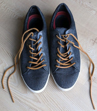 Daniel Hechter Stoff Segelschuhe Schuhe Gr. 45 hrau TOP erhalten