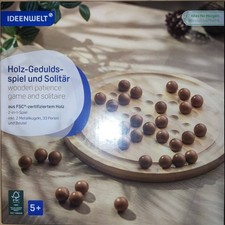 Holz Geduldsspiel Solitär