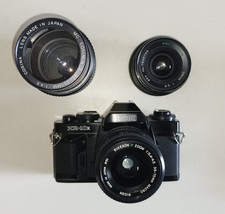 Ricoh KR-10X schwarz + 35-70mm + 2,8/28mm + 80-200mm + Nikon Case, Konvolut 