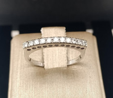 Ring Aus Weißgold 18 CT. 750 Mit Zirkonia