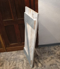 Massiver ShabbyChic Holzständer in weiß Dekoständer Gartendeko