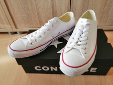 Converse AllStar Ox Gr. 46 Leder weiß