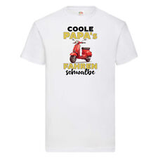 Coole Papas fahren Schwalbe | DDR Mofa | Moped T-Shirt Weiß