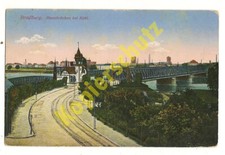 Straßburg AK Rheinbrücken bei Kehl Eisenbahnbrücke Ansichtskarte um 1920