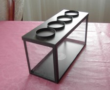 Dekorative Vitrine für Kerzen "4 Jahreszeiten"  Glas / Metall   schwarz