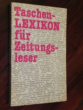 Taschenlexikon für Zeitungsleser (Dietz Verlag Berlin, DDR, Tb, 1983)