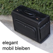 NOTEBOOKKOFFER TROLLEY KOFFER FÜR MOBILEN DRUCKER + NOTEBOOK STABILE ROLLEN KD3