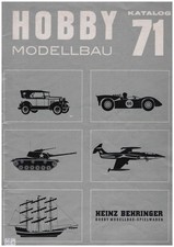 Vintage Modellbau-Katalog "Hobby Modellbau" 1971 Tamiya Nitto Kit Bausätze 56 S.