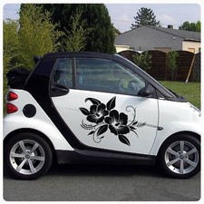 Autoaufkleber Hibiskus Blumen Blüten Hibiscus Auto Aufkleber 2er SET A098 