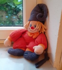 Sterntaler Spieluhr Clown Puppe alt bunt Baby Kuscheltier Schmusetier Kasperle 
