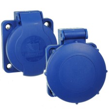 Einbau Steckdose Schutzkontakt 3-polig IP54 - IP67 Anbausteckdose 16A