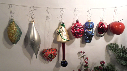 Alter christbaumschmuck - 8x,
