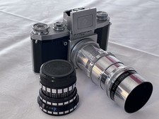 Praktiflex FX  von KW+Enna Reflexogon 1:3.5/35+Meyer Telemegor 1:5.5/180, TOP!