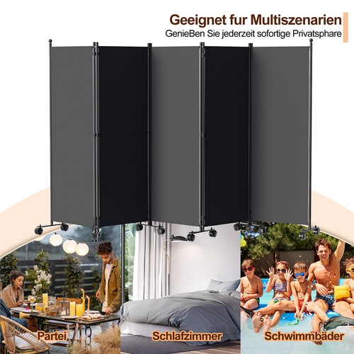 Paravent raumteiler auf rollen - paravent,