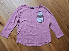 altrosa Langarmshirt Longshirt T-Shirt von FB Sister (New Yorker) Gr. M