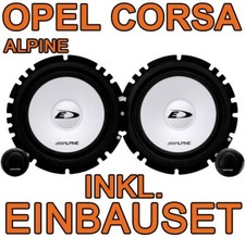 Opel Corsa B C D 16cm ALPINE 2-WEGE LAUTSPRECHER BOXEN VORNE TÜR FRONT SYSTEM