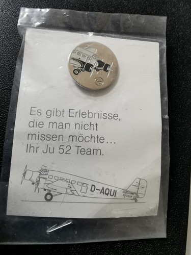 Junkers ju52 pin - junkers, lufthansa