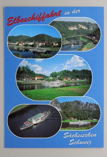 Postkarte elbschiffahrt in - -,