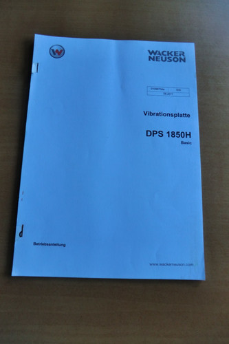 Betriebsanleitung wacker - betriebsanleitung,