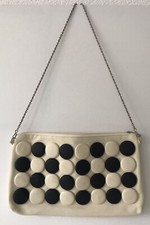 NEUWERTIG Damenhandtasche Clutch Umhängetasche Tasche Schwarz/Creme