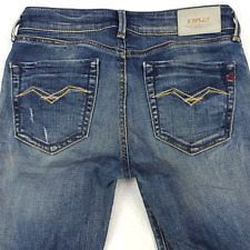 REPLAY Pearl Damen Größe W27 L32 Slim Fit Gerade Jeans Stretch Blau WV559Z