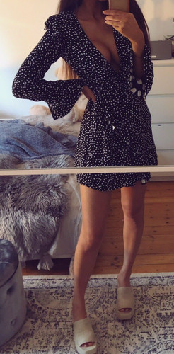Zara kleid schwarz weiß - kleid,