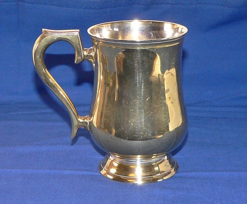 Messingbecher krug vergoldet - messingbecher,