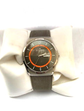 Skagen Of Dänemark Titan Gehäuse Tag & Datum 50ATM Wr Armbanduhr SKW6007