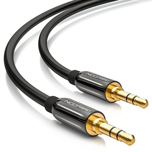 15m aux kabel 5mm stereo - kabel, 3,5mm
