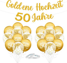 Goldene Hochzeit Deko Set 50
