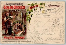 13634949 - 5800 Gotha Weingrosshandlung Gerhard Duenschede Weinfass Gasthaus