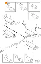 VOLVO V60 MK1 Abgasanlage