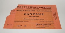 Santana konzertkarte - santana,