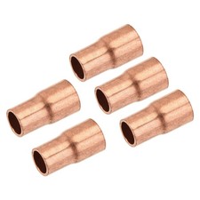5er Pack Drehen Kupfer Gerade Schweiß Ende 5/16 x 1/4" für HVAC Kühlung Adapter