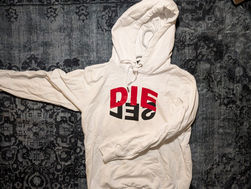 Diesel hoodie weiß - weiß, logo