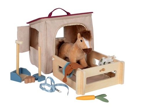 Spielset pferd mit stall und - mit,
