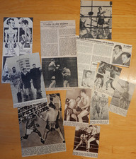 Zeitungsausschnitte 1950er Boxen Hein ten Hoff Max Schmeling Boxsport Boxer