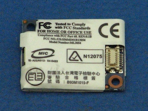 Modem faxmodem asus f5sl - modem,