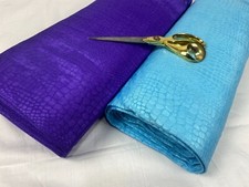 *NEU* Slinky Poly Stretch Jersey Krokodildruck Kleid/Bastelstoff *KOSTENLOSER VERSAND*