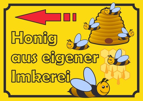 Verkaufsschild schild honig - schild,