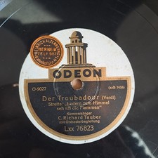 C. RICHARD TAUBER Der Troubadour VERDI ODEON O-9027 78rpm