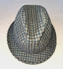 Hut von HABIG Hutmacher aus WIEN von 1973  Größe 57 kariert 70% LANA