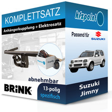 Für Suzuki Jimny 01- BRINK Anhängerkupplung abnehmbar + 13polig E-Satz neu