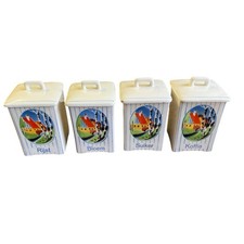 4 antike Vorratsdosen Keramik