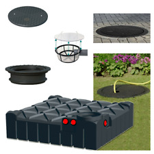 Flachtank Set mit Filter Regenwassertank Zisterne Erdtank 3000 L inkl. Entladung