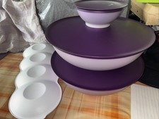 Sonderedition Tupperware Allegra 4 Er Set In Lila und Aussen Schimmert es Lila