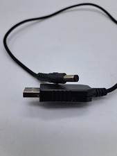 Ladekabel Adapter Charger USB-A auf DC-Hohlstecker 5,5x2,1mm, 50 cm, schwarz
